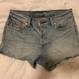 Levi 501 Demin Slash Shorts